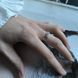 купити срібний виріб Срібна каблучка LoveR у формі ланцюга з вставками фіаніту 17.5 розмір фото 9 - фотографія з каталогу