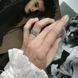 купити срібний виріб Срібна каблучка LoveR з суцільною інкрустацією фіанітами та ажурною внутрішньою поверхнею 16.5 розмір фото 7 - фотографія з каталогу