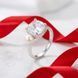 Серебряное кольцо LoveR с натуральным жемчугом и прозрачным камнем квадрат 18 размер, серебро 925 &mdash; фото 8