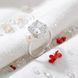 Серебряное кольцо LoveR с натуральным жемчугом и прозрачным камнем квадрат 18 размер, серебро 925 &mdash; фото 10