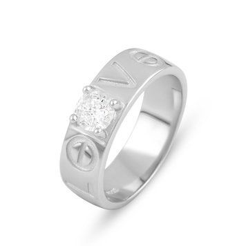 Серебряное кольцо с фианитами 913309702 Серебряное кольцо с фианитами 6 . фото с каталога