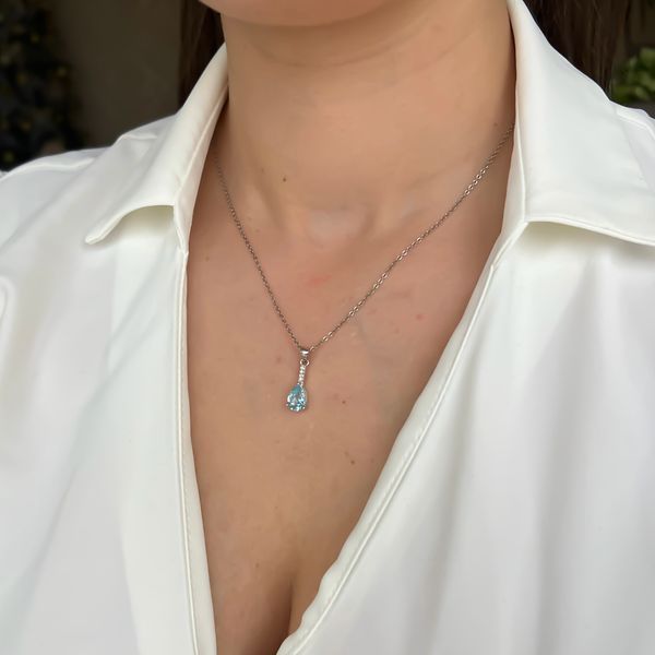 Серебряная подвеска SilverThin с топазом 2.385ct (1143599) 9953411  фото с каталога