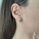 купить серебряное изделие Серебряные серьги-пусеты в форме капли фото 6 - фотография из каталога
