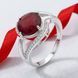 Серебряное кольцо LoveR с натуральным рубином овальной формы (арт. 2159605) 18 размер, серебро 925 &mdash; фото 8