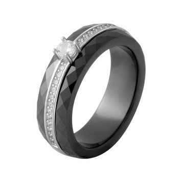 Серебряное кольцо SilverThin с керамикой, вес изделия 7,57 гр (2070030) 19 размер 207003019  фото с каталога