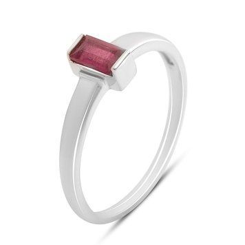 Серебряное кольцо SilverThin с натуральным рубином 0.42ct, вес изделия 1,48 гр (2213192) 16.5 размер 221319216.5  фото с каталога