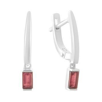 Серебряные серьги SilverThin с натуральным рубином 0.84ct (2213208) 2213208  фото с каталога
