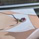 купить серебряное изделие Серебряный кулон Lover с натуральным рубином и фианитами в дизайне ореол фото 6 - фотография из каталога