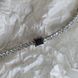 купити срібний виріб Срібний тенісний браслет LoveR з натуральним сапфіром квадратної форми та фіанітами 17-20 см фото 2 - фотографія з каталогу