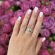 купить серебряное изделие Серебряное кольцо LoveR с гладкой широкой формой, римскими цифрами и прозрачными фианитами 17.5 размер фото 8 - фотография из каталога