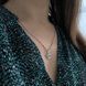 купить серебряное изделие Серебряная подвеска LoveR в форме двойного символа с фианитами фото 9 - фотография из каталога