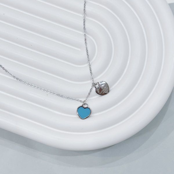 Серебряное колье 925 пробы с эмалью в форме сердца 43-48 см 21533134348 Серебряное колье 925 пробы с эмалью в форме сердца фото с каталога