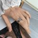 купити срібний виріб Срібна каблучка LoveR у формі гвіздка, обвитого подвійною спіраллю 17 розмір фото 7 - фотографія з каталогу