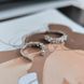 купити срібний виріб Срібна кафа LoveR з доріжкою прозорих фіанітів круглої та маркіз форми фото 5 - фотографія з каталогу