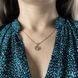 купити срібний виріб Срібна підвіска LoveR у формі коника з фіанітами фото 7 - фотографія з каталогу