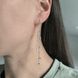 Срібні сережки-протяжки LoveR з ланцюжком і фіанітами, срібло 925 &mdash; фото 6
