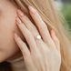 Серебряное кольцо LoveR Монетка незамкнутое блестящее без камней, серебро 925 &mdash; фото 2